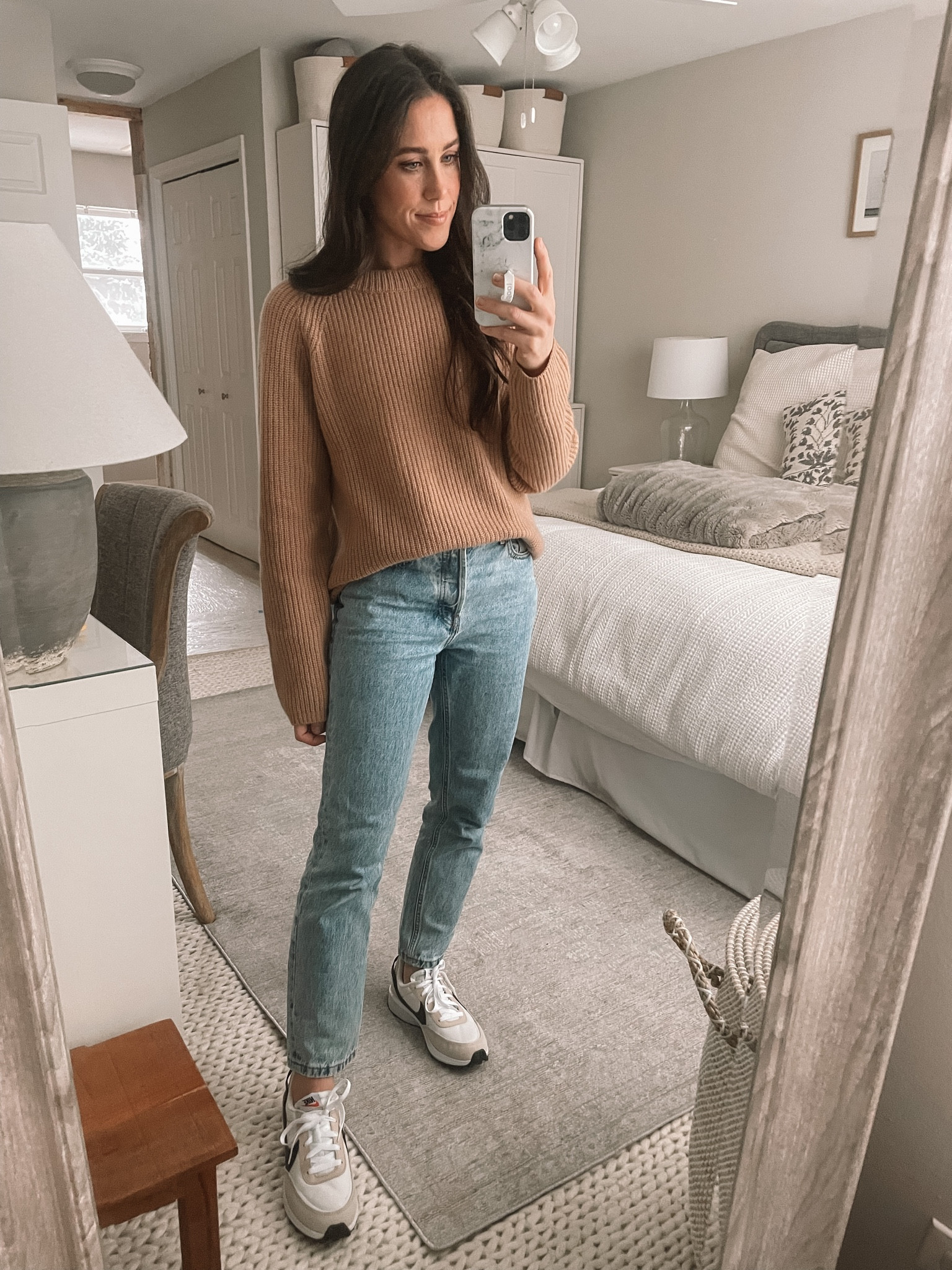 1.6.23 
Quince Cashmere Sweater, Everlane Jeans, Nike Sneakers 

#LTKFind #LTKSeasonal #LTKstyletip