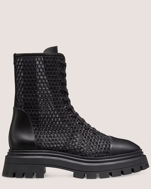 BEDFORD MESH LACE-UP BOOTIE | Stuart Weitzman (US)