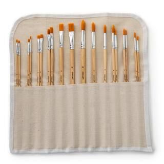 Long Handle Gold Synthetic Paintbrush Set By Artist's Loft® Necessities™ | Michaels | Michaels Stores