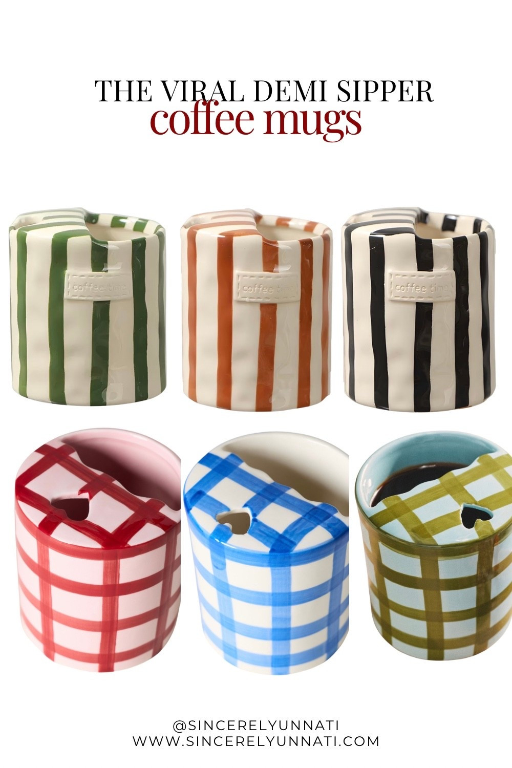 Viral Demi Sipper Coffee Mugs

These viral demi sipper coffee mugs are the cutest upgrade for your morning routine ☕️✨ The built-in lid makes them perfect for sipping at home or taking your coffee on the go.

If you love aesthetic kitchen finds, viral Anthropologie or Amazon home finds, and elevated everyday essentials — this one’s for you 🤍

#amazonhomefinds #viralkitchenfinds #coffeebarstyling #aesthetickitchen #homefinds #anthropologiehome 


#LTKValentine #LTKmorningroutine #LTKmomlife