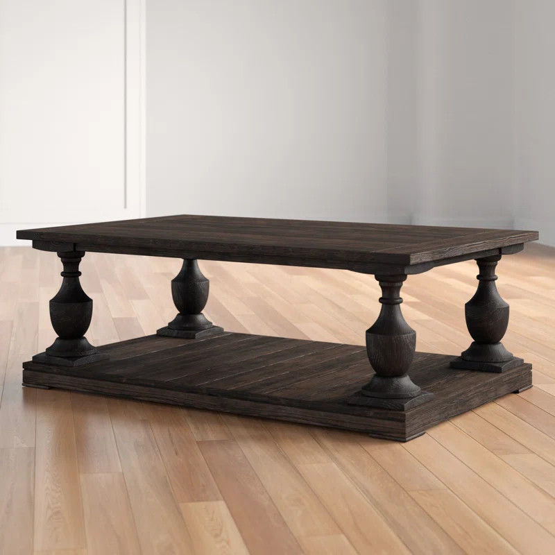 Shameka Floor Shelf Coffee Table with Storage | Wayfair North America