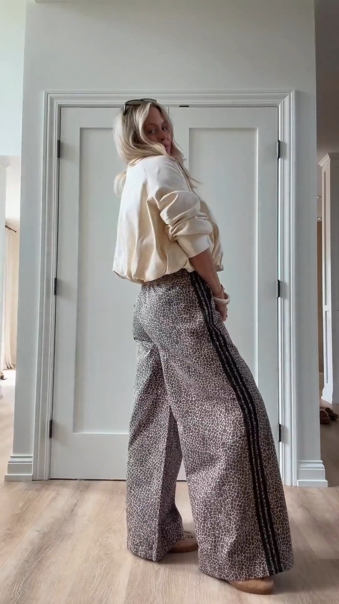 This outfit - sideline chic! I can’t tell you how many ppl stopped me about these pants! They’re roomy, comfy and so fun! 
I’m in all smalls. 

Track pants. Coats. Jackets. Shoes. Sneakers. Sports mom.

#LTKootd #LTKActive #LTKgrwm