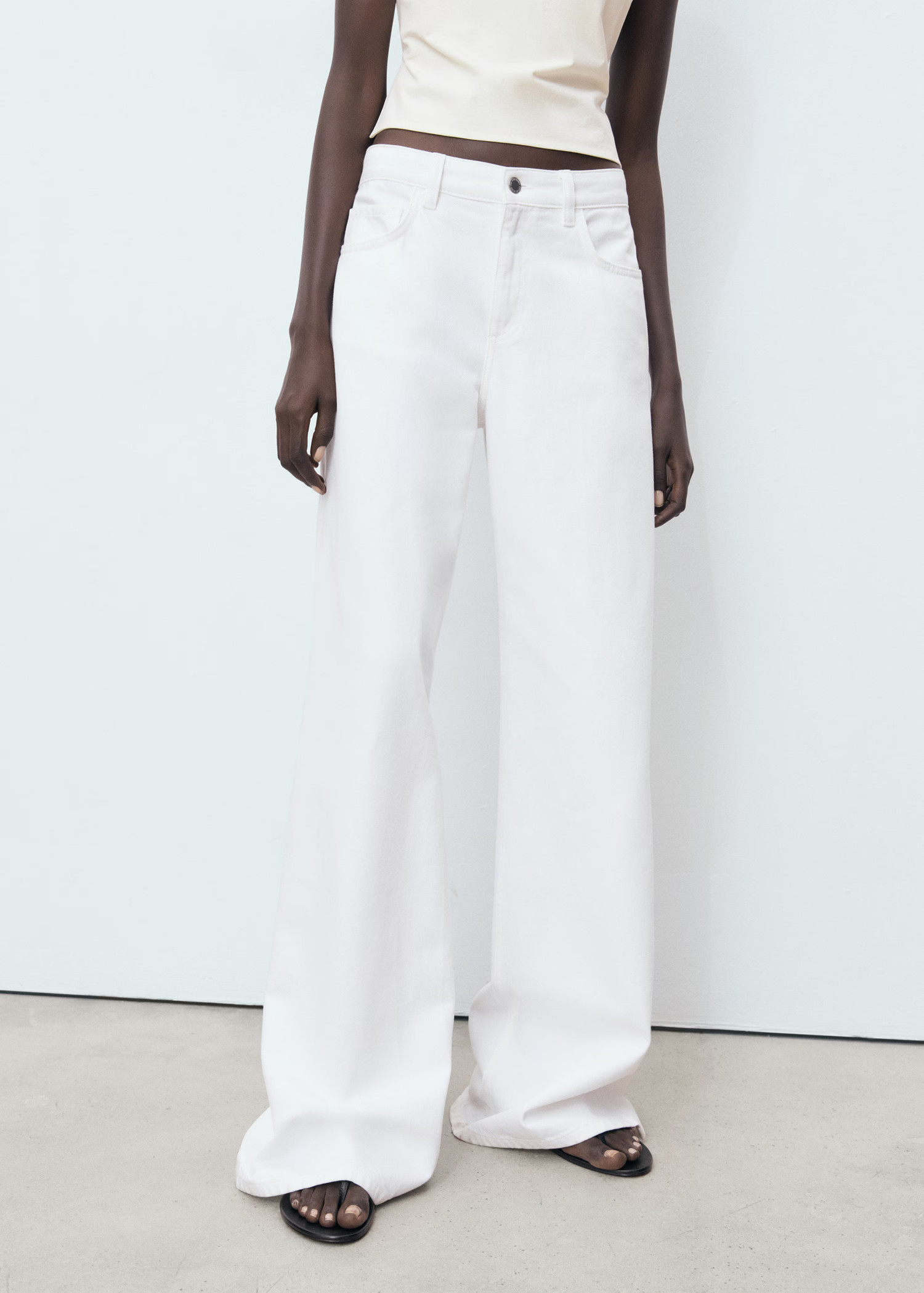 Wideleg-Jeansm mit niedriger Bundhöhe - Damen | MANGO Deutschland | Mango EU