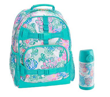 Mackenzie Lilly Pulitzer Unicorn in Bloom Backpack & Water Bottle Bundle, Set of 2 | Pottery Barn Kids