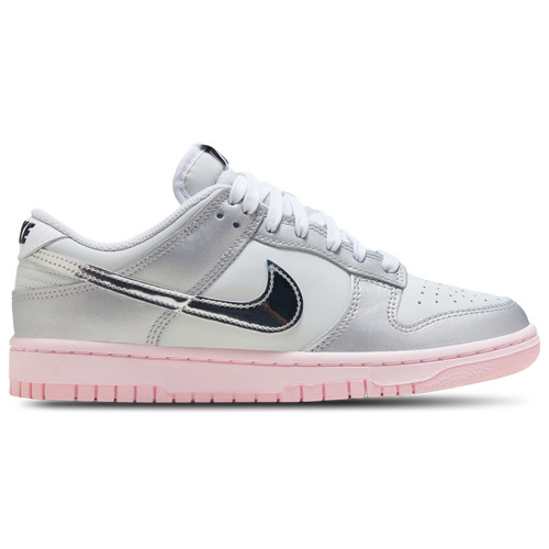 Nike Womens Nike Dunk Low LX - Womens Basketball Shoes Photon Dust/Pink Foam/Metallic Silver Size 8.5 | Champs Sports
