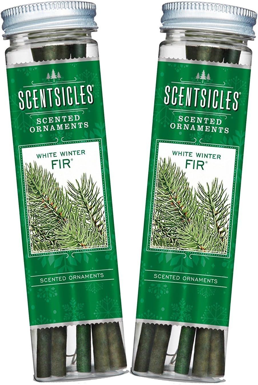 Scentsicles, White Winter Fir Scented Ornament Sticks (2 Bottles, 12 Total Ornament Sticks) | Amazon (US)