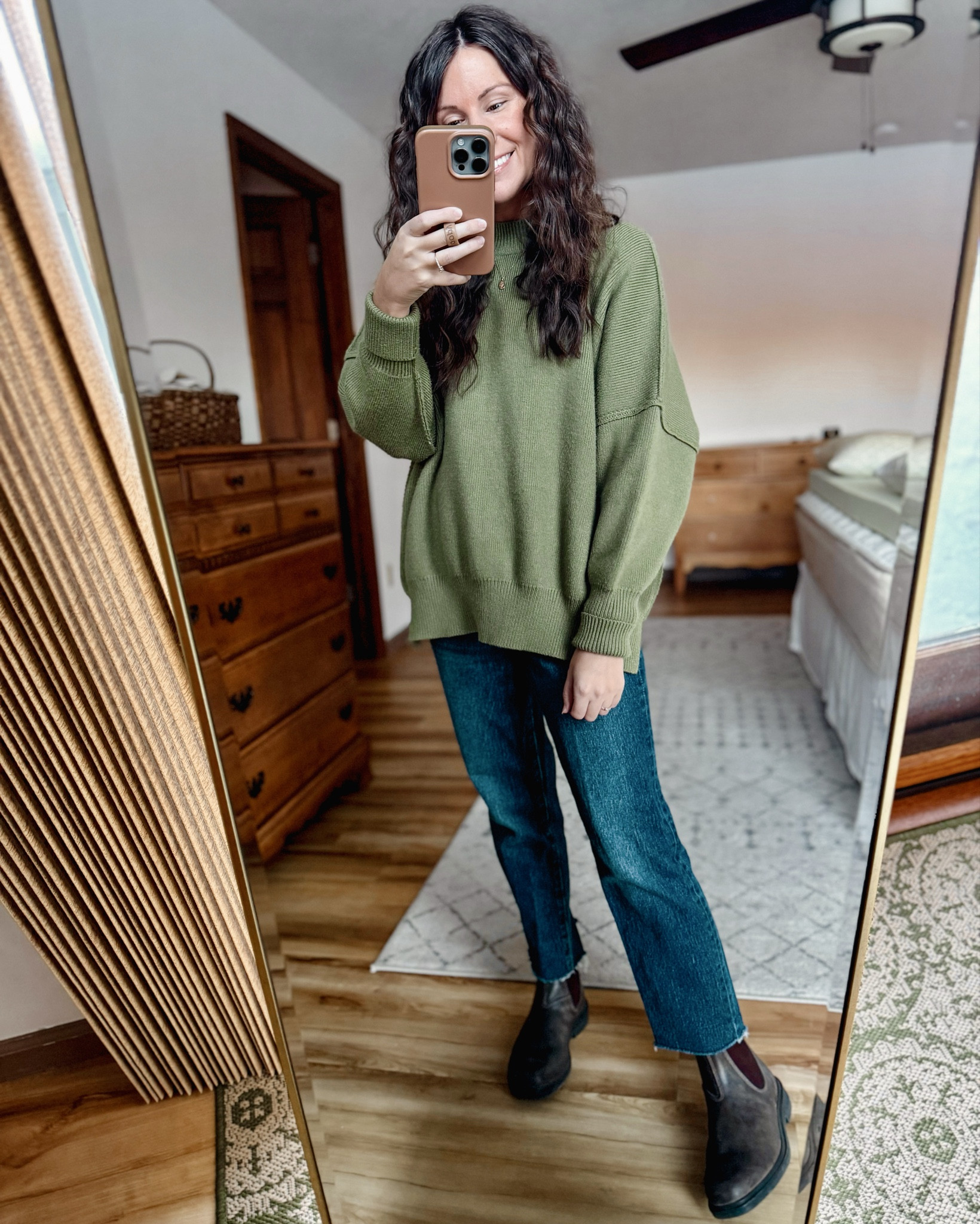 Wearing small in this sweater (mine is older, linked the boat neck version and two similar ones from Amazon). My jeans are size 0 petite and my true size 6 in my blundstone boots 

#LTKgrwm #LTKFindsUnder50 #LTKPetite