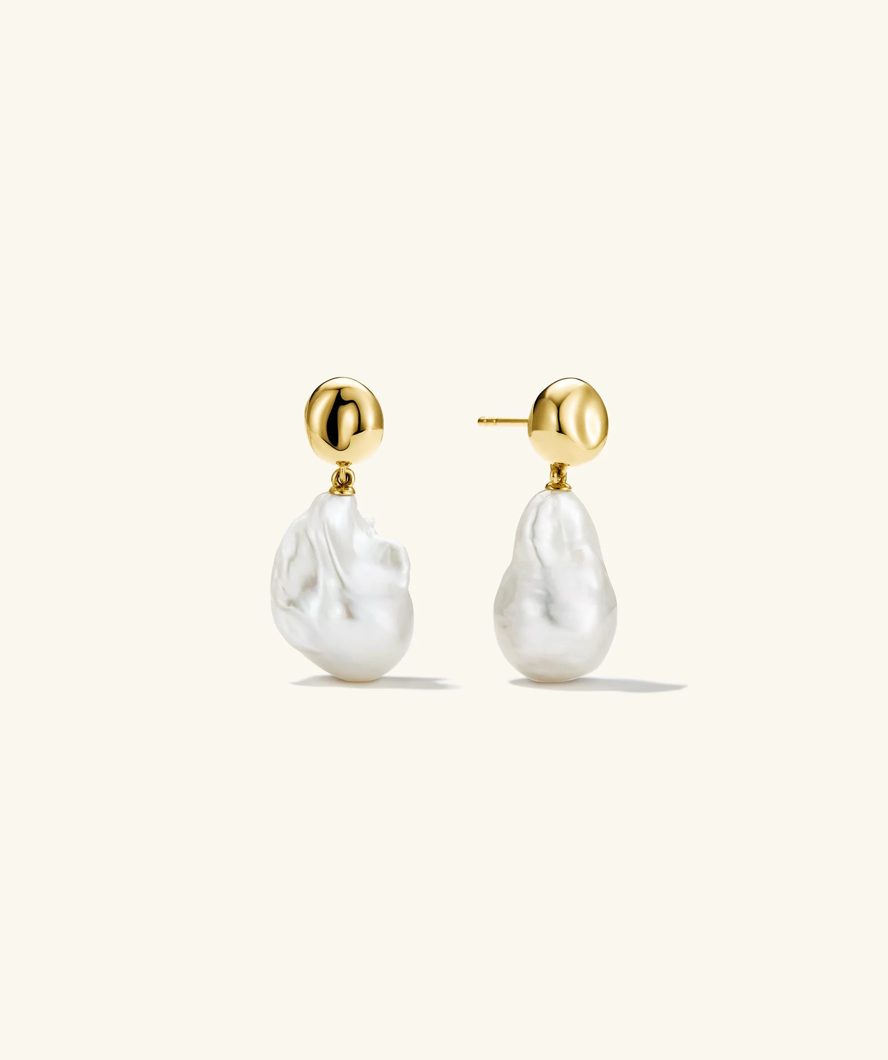 Harley Baroque Pearl Earrings | Mejuri Fine Crew