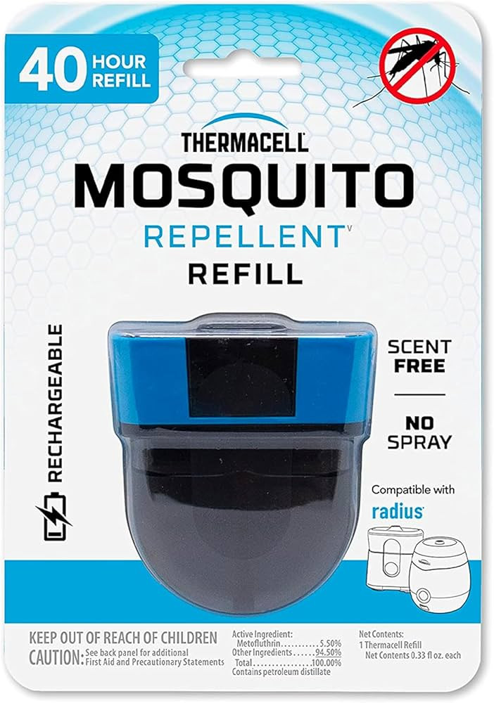 Thermacell Patio Shield Mosquito Repellent E-Series Rechargeable Repeller Bundle, 20’ Mosquito ... | Amazon (US)