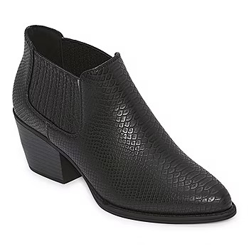 a.n.a Womens Diablo Booties Block Heel | JCPenney