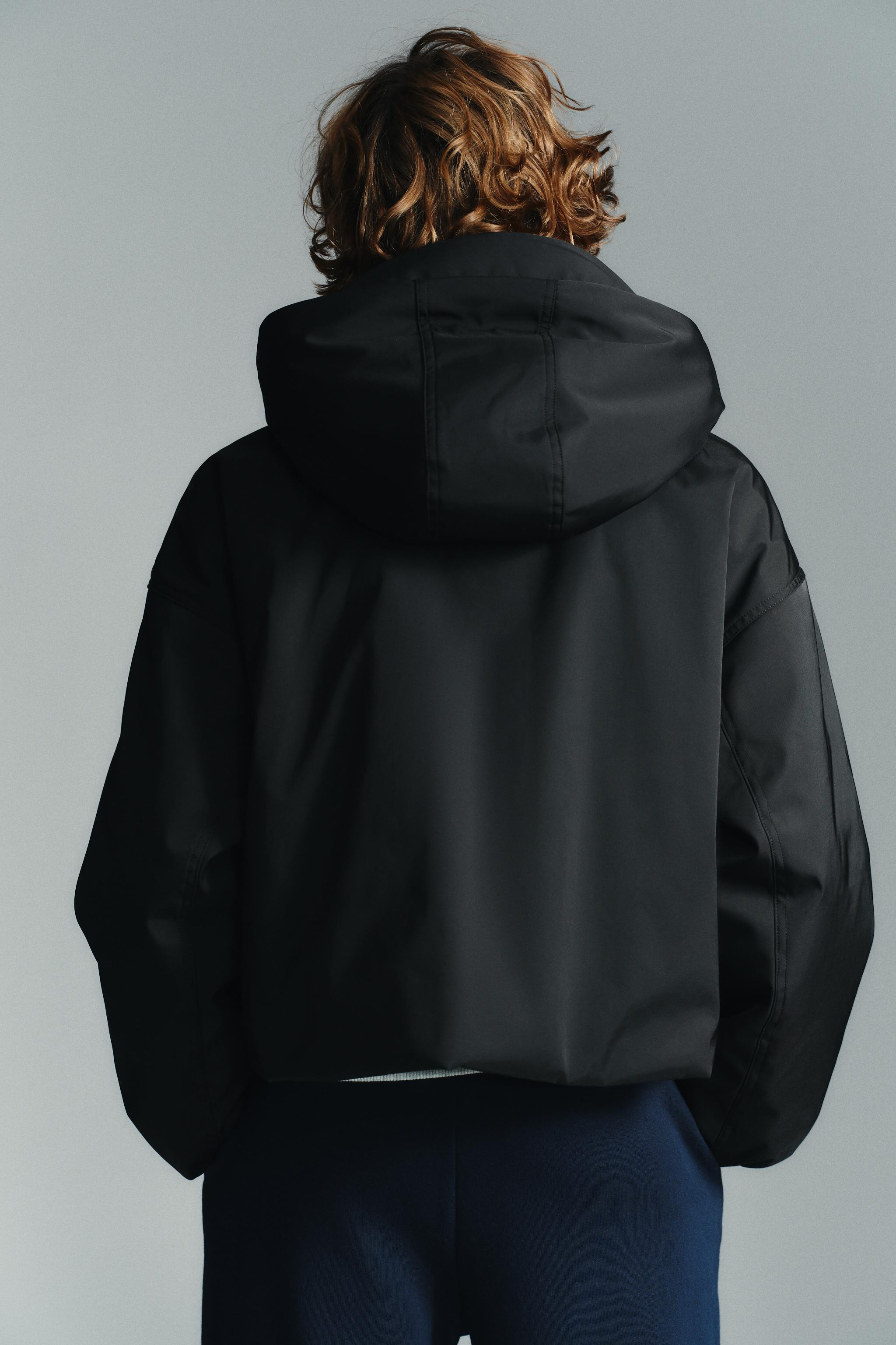 WATER-REPELLENT WINDPROOF HOODED JACKET | Zara UK