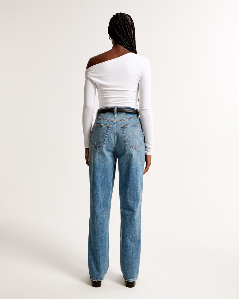 Women's Ultra High Rise 90s Straight Jean | Women's Bottoms | Abercrombie.com | Abercrombie & Fitch (US)