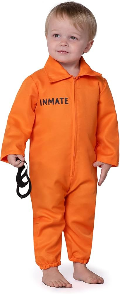 Spooktacular Creations Baby Unisex Jailbird Costume, Jail Prisoner Costume Jumpsuit for Toddler G... | Amazon (US)