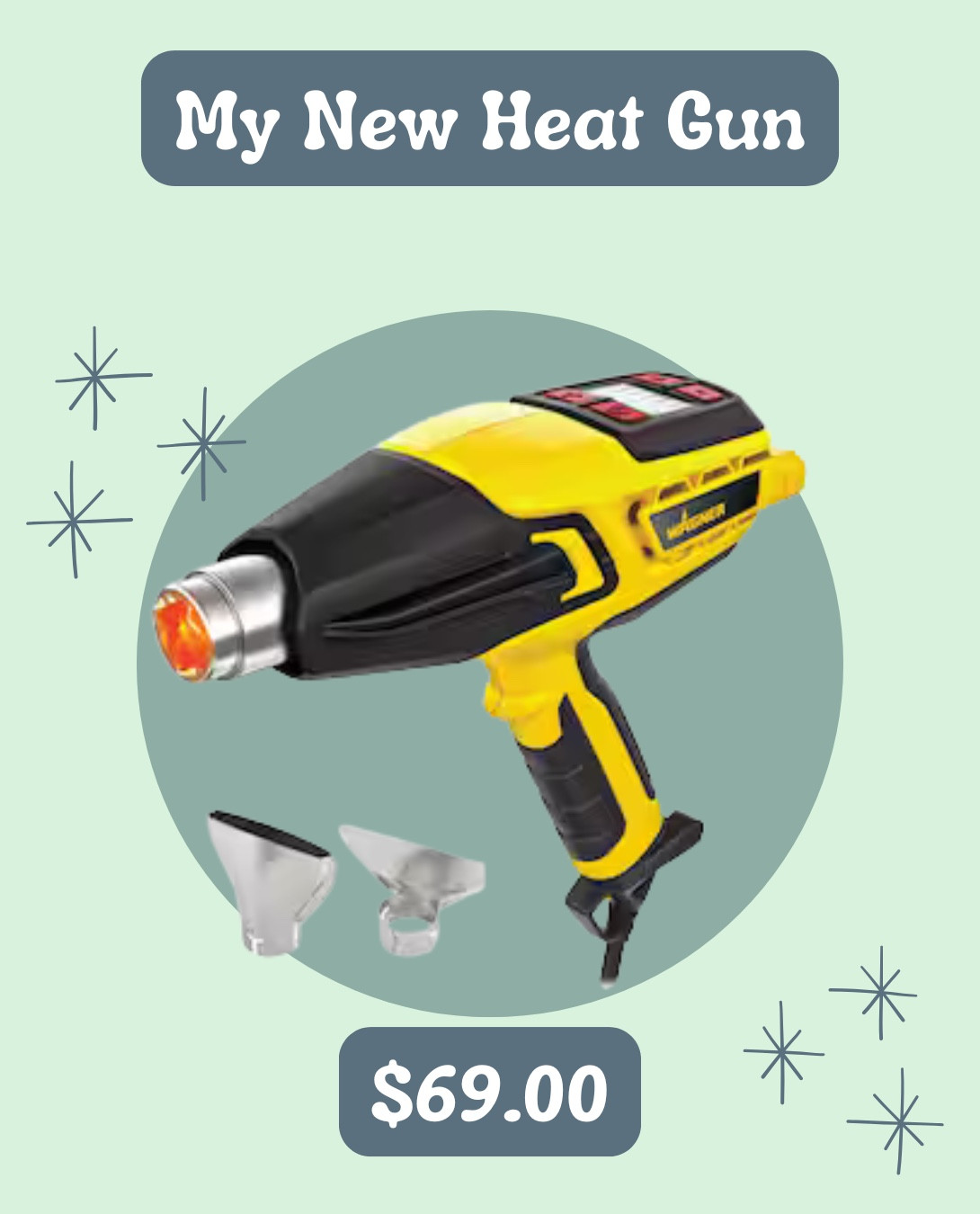 The Wagner Furno 750 Variable Temperature Corded Heat Gun is a versatile tool with an LCD display for precise heat control—perfect for DIY projects, crafting, and home improvement! 🔥🛠️ #DIYTools #CraftingEssentials #HeatGun

#LTKFindsUnder100 #LTKMens #LTKHome