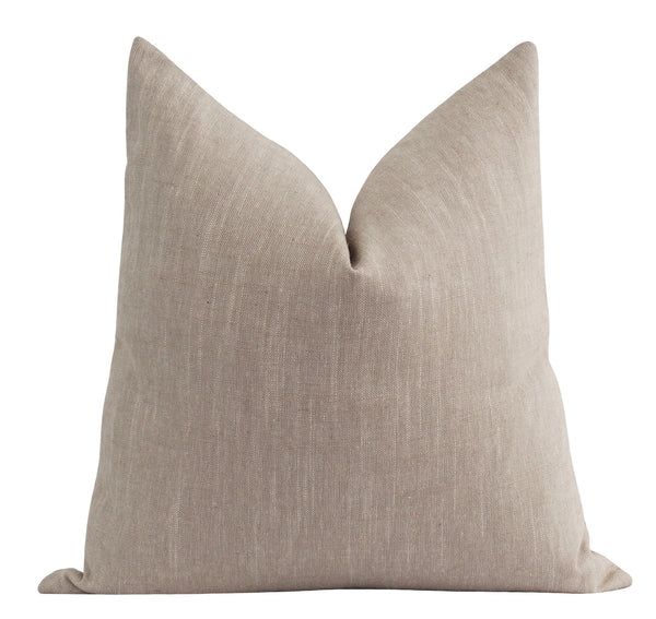 Driftwood Beige Linen Pillow | Land of Pillows