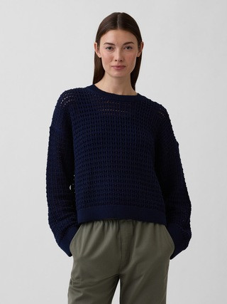 Oversized Crochet Sweater | Gap Factory