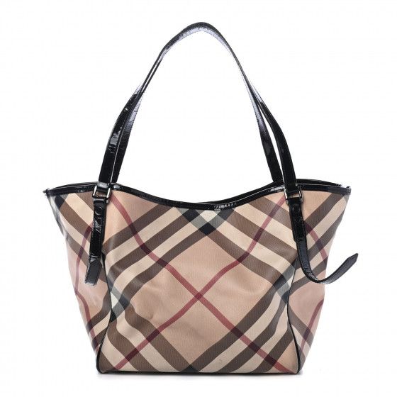 BURBERRY

Nova Check Small Canterbury Tote Black | Fashionphile