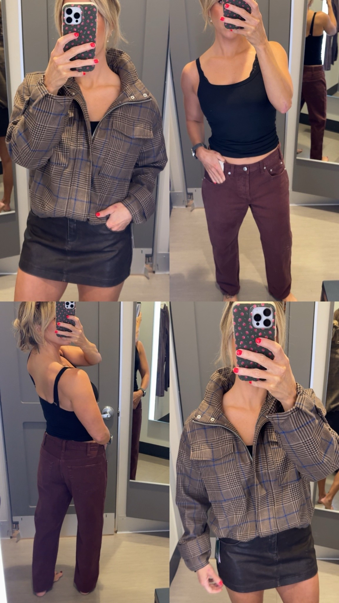 NEW FALL FROM TARGET ! Wearing 8 for baggy fit in brown burgundy boyfriend jeans, if you want oversized size up but tts. Wearing S in brown plaid jacket! Loveeeddd and so cute. Could style a million ways!! Wearing 8 in brown mini skirt and it is MINI and small - size up atleast 2 sizes! Linking some belts I saw and loved! 

#LTKgrwm #LTKSaleAlert #LTKootd

#LTKootd #LTKSaleAlert #LTKgrwm