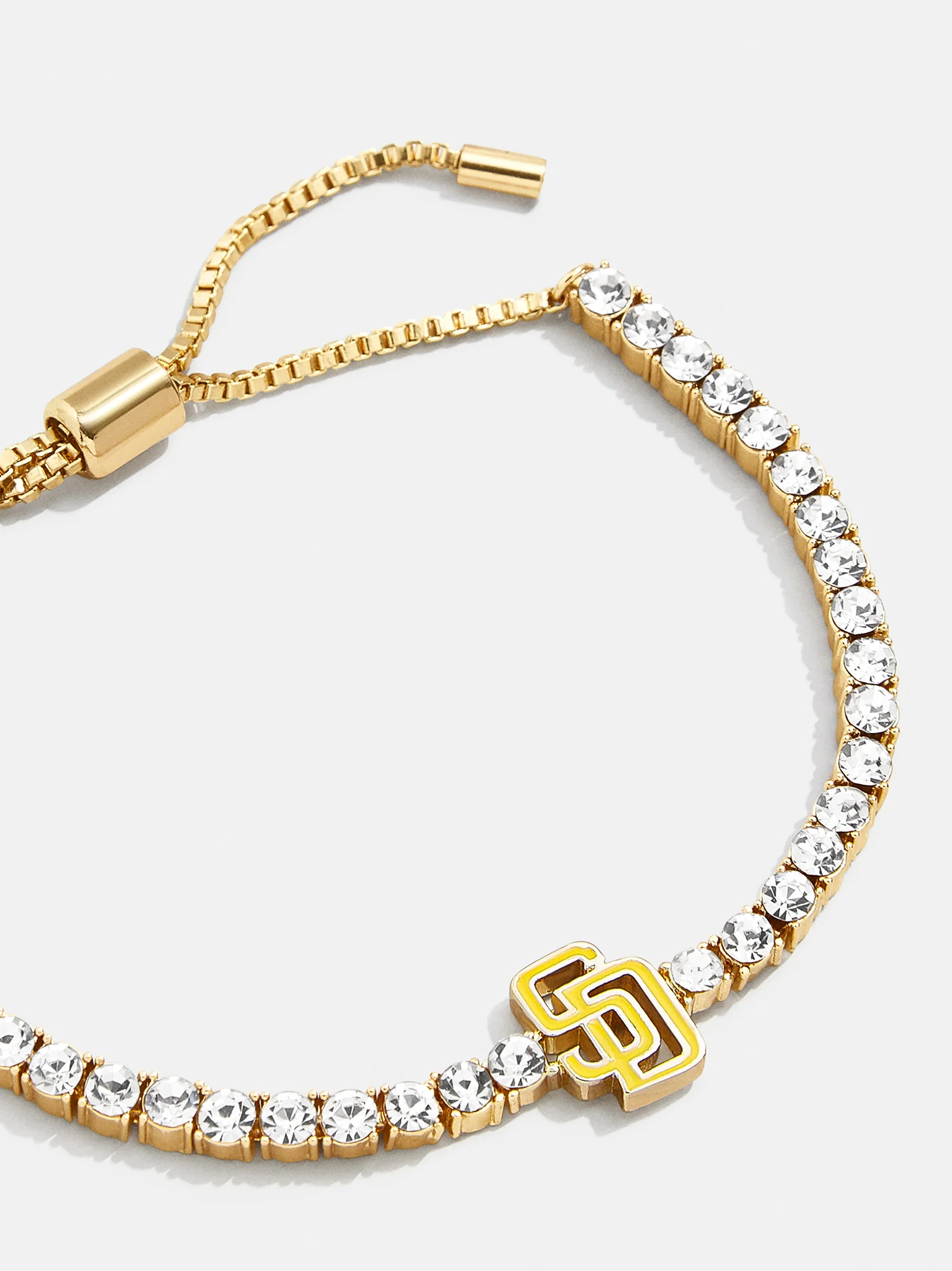 MLB Gold Tennis Bracelet - San Diego Padres | BaubleBar (US)