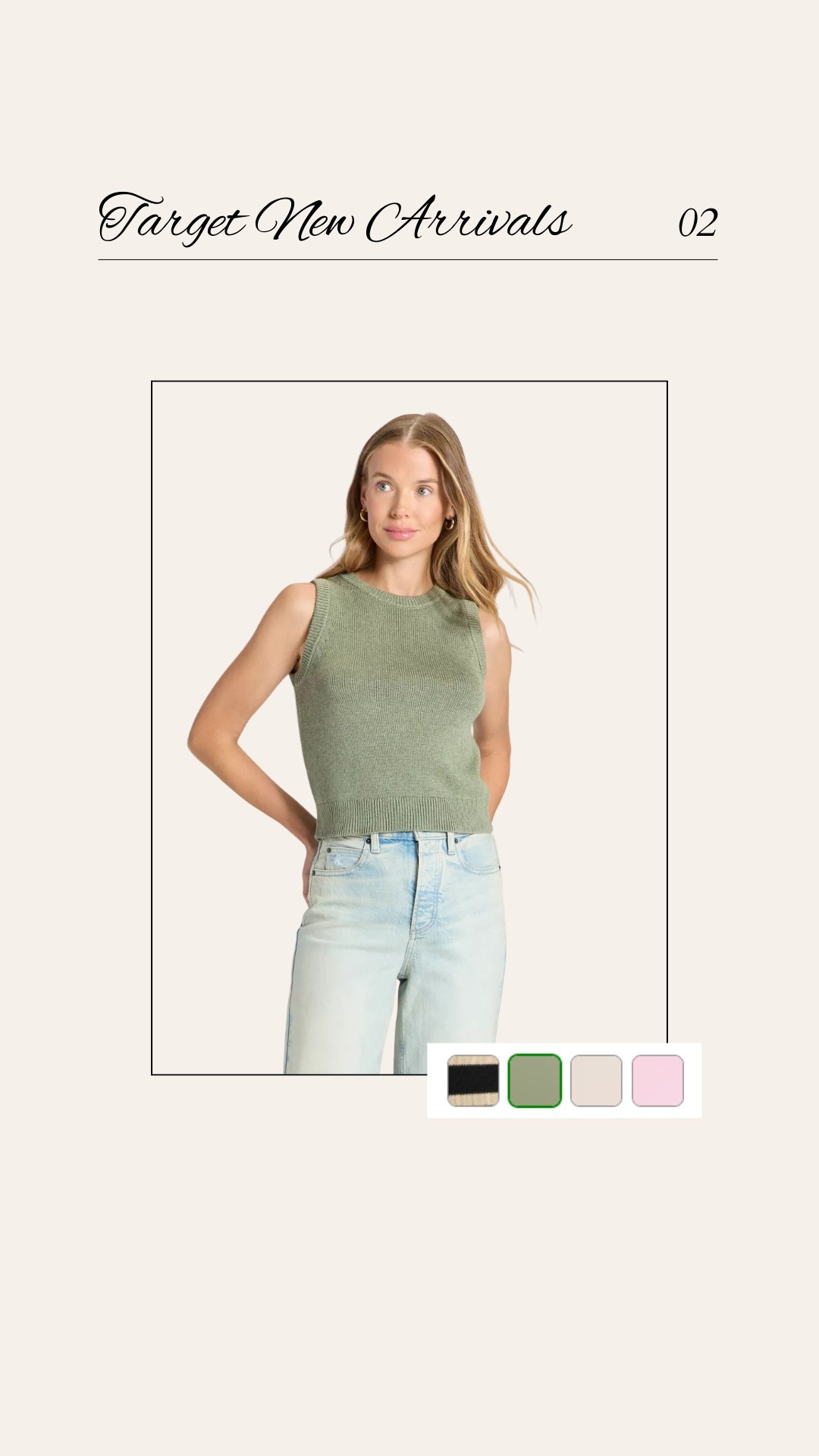 New arrival // sleeveless sweater 

wear it now & later!

#LTKSeasonal #LTKMidsize #LTKFindsUnder50