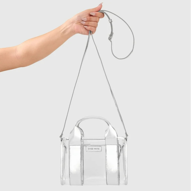 Case-Mate Silver Chrome Micro Beach Tote Clear Bag | Walmart (US)