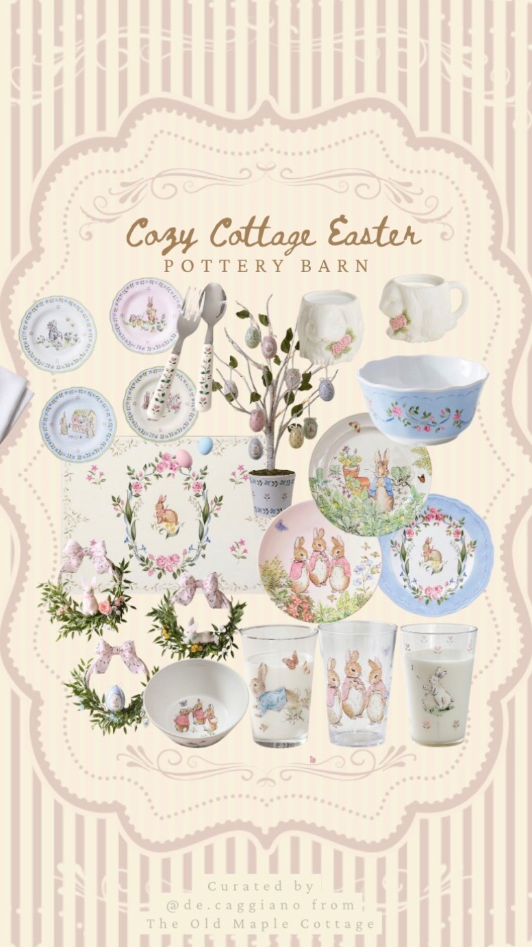 Cozy Cottage Easter decor and tabletop decor from PotteryBarn. Loving these spring vibes and peter rabbit inspired looks! 🌸🌷🤍🐰

#LTKSeasonal #LTKHome #LTKSpringSale