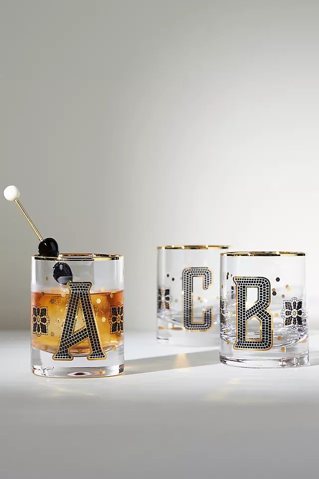 Bistro Tile Monogram DOF Glass | Anthropologie (UK)