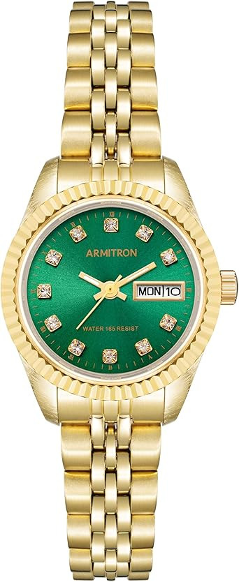 Armitron Women's Genuine Crystal Accented Bracelet Watch, 75-2475 | Amazon (US)