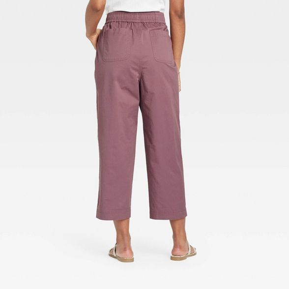 Women's High-Rise Relaxed Fit Pull-On Ankle Pants - A New Day™ | Target