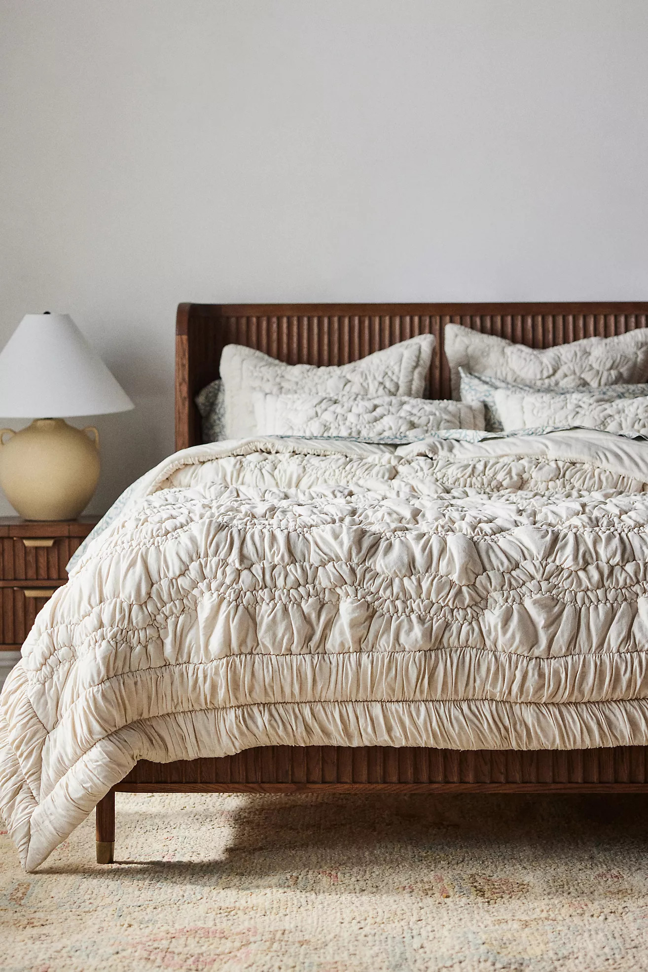 Brooke Heathered Jersey Cotton Quilt | Anthropologie (US)