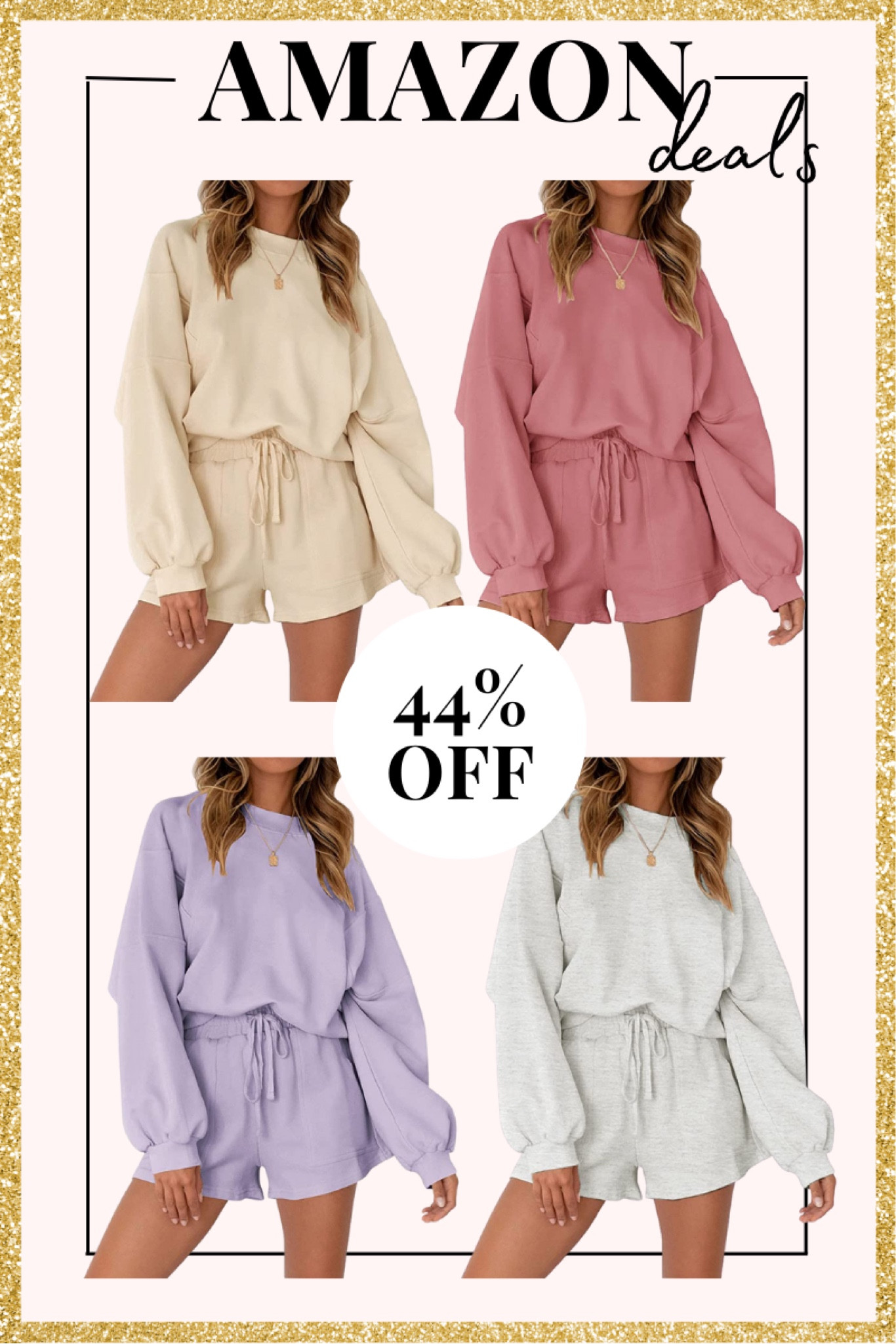 Oversized loungewear set
Casual outfit
Shorts set
Amazon deal
Amazon fashion 


#LTKfit #LTKunder50 #LTKsalealert