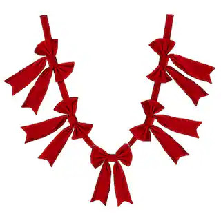 6ft. Red Bow Garland by Ashland® | Michaels | Michaels Stores