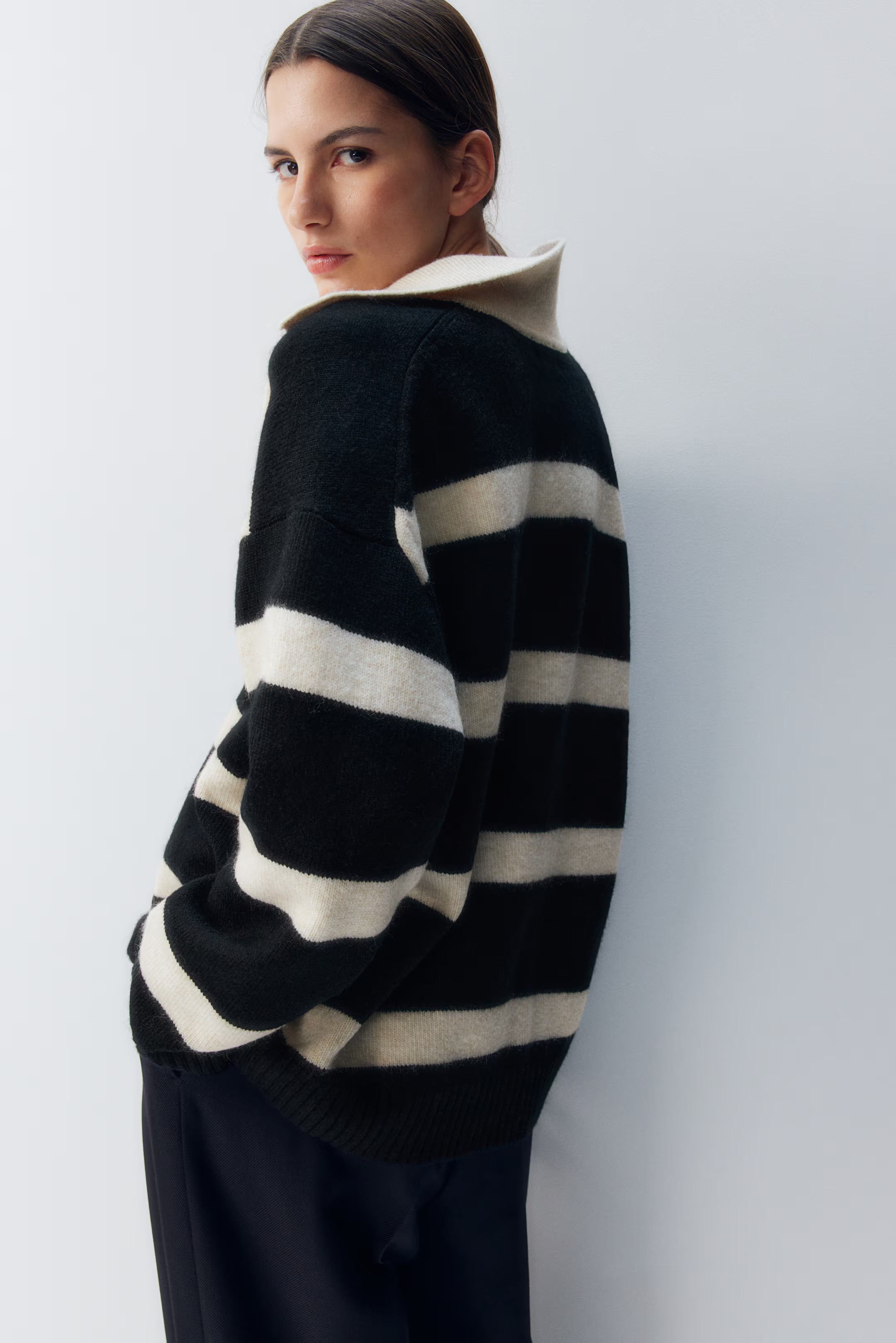 Fine-knit Collared Sweater | H&M (US + CA)