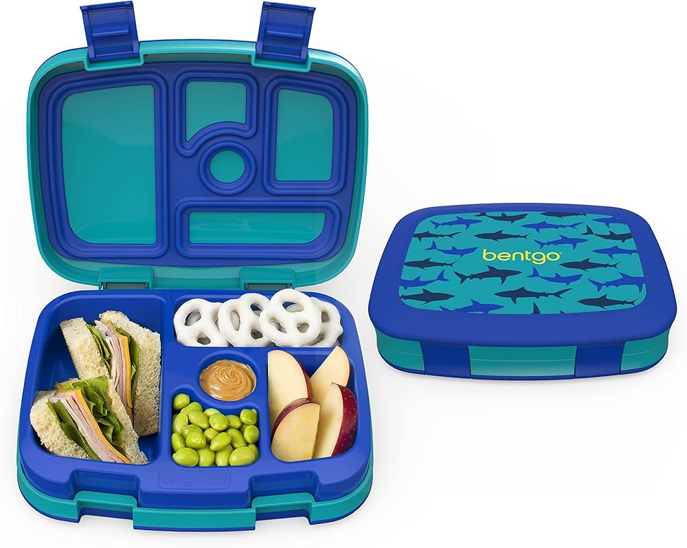 Bentgo® Kids Prints Leak-Proof, 5-Compartment Bento-Style Kids Lunch Box - Ideal Portion Sizes f... | Amazon (US)