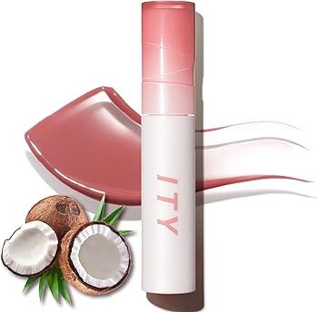 Lip Gloss Plumper, Liquid Lipstick with Hyaluronic Acid, Lip Stain Moisturizing, Coconut Scent Li... | Amazon (US)