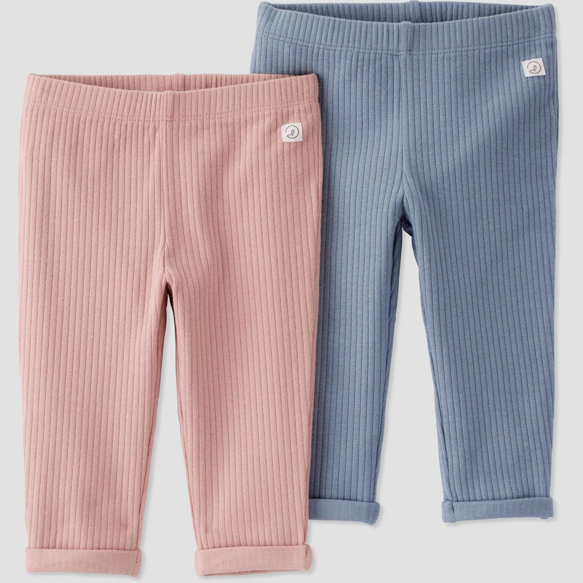 Little Planet by Carter’s Organic Baby Girls' 2pk Ribbed Pants | Target