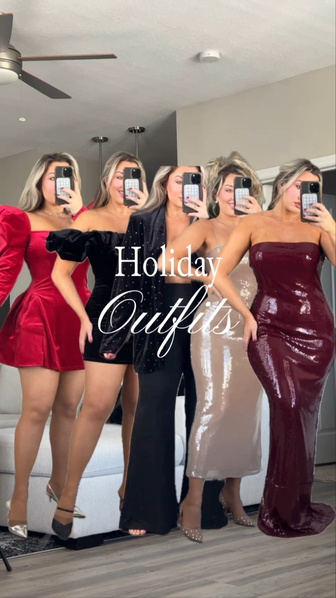 Holiday outfits on a curvy body. Wearing a size large/US8 in dresses and pants and a size medium in tops. 

#LTKStyleTip #LTKParties #LTKHoliday