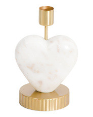 6in Marble Heart Candleholder | TJ Maxx
