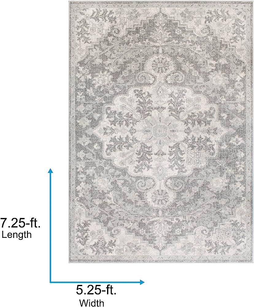 Artistic Weavers Odelia Vintage Bohemian Area Rug,5'3" x 7'3",Charcoal | Amazon (US)