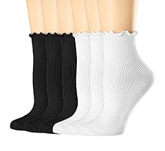 McoolMary Womens Crew Dress Socks Pineapple Prints Cotton Socks 4/8Pack | Amazon (CA)