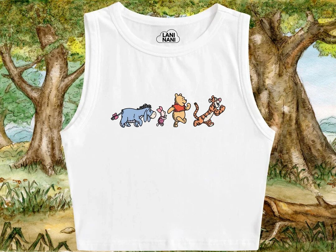 Pooh & Friends Crop Tank Disney Crop Tank Disney Crop Top Disney Shirt Hundred Acre Wood - Etsy | Etsy (US)