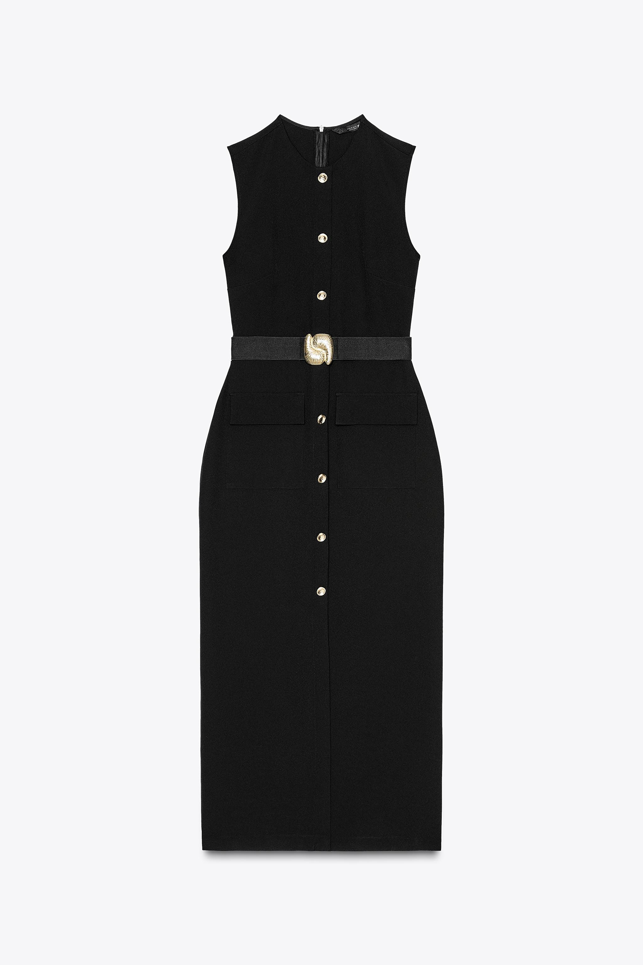MIDI CREPE BELT DRESS | Zara IT