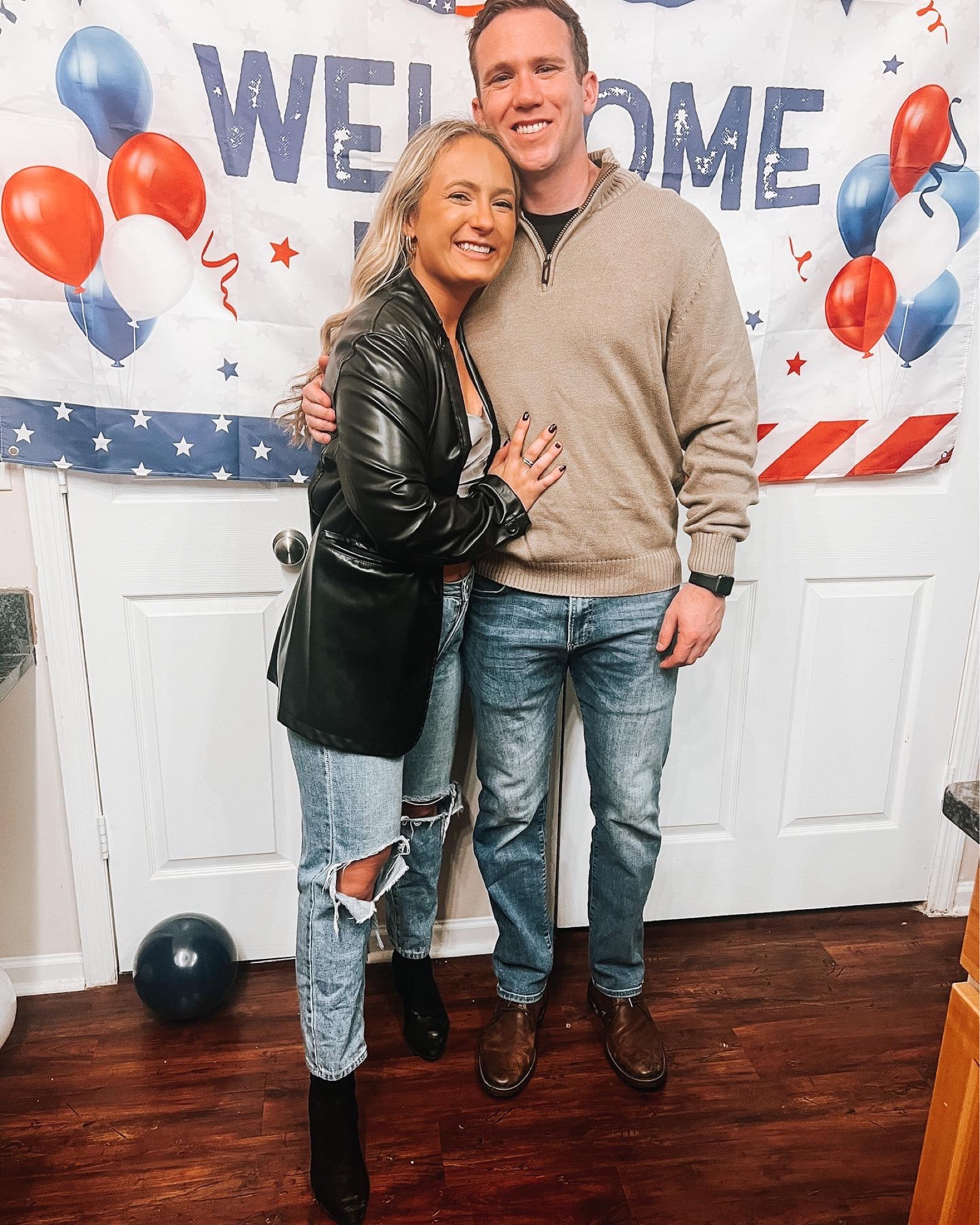 Going out outfit 

Top: Abercrombie 
Leather blazer Jacket: Amazon 
Jeans: pink Lily 
Shoes: Marc fisher

#LTKFind #LTKstyletip #LTKunder50