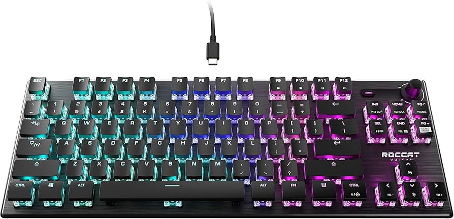 ROCCAT Vulcan TKL Mechanical PC Tactile Gaming Keyboard, Compact, Tenkeyless, Titan Switch Optica... | Amazon (US)