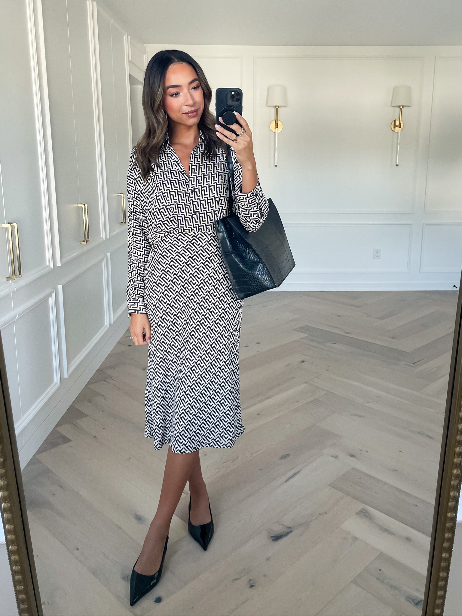 Fall work outfit from express! Size Small in work dress (runs slightly big, could have sized down but not necessary) 

#LTKworkwear #LTKfindsunder100 #LTKstyletip