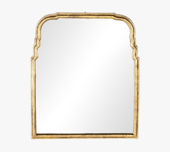 Quinton Gold Leaf Mirror | Pottery Barn (US)