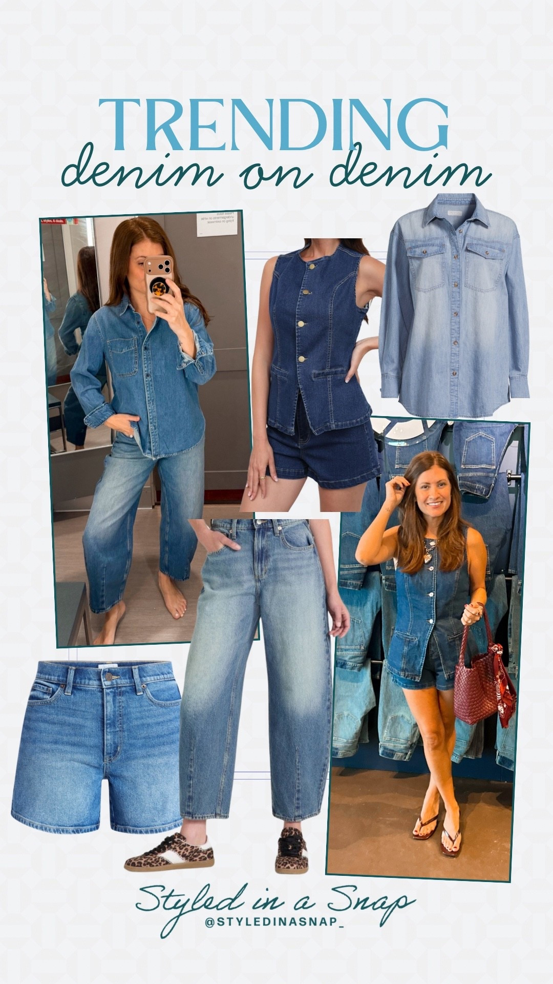 Denim on denim is such a classic look and these are a couple of my favorite looks that are affordable, but look expensive! This two piece set from Amazon is amazing quality   and I love the way it fits. 
Denim on denim, monochromatic outfit inspo 

#LTKPetite #LTKSeasonal #LTKOver40