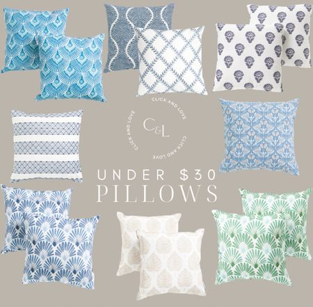 Under $30 pillows! Love the pops of blue for summer 👏🏼

Tj Maxx, pillows, indoor pillow, outdoor pillow, budget friendly pillows, accent pillow, throw pillow, neutral pillow, living room, bedroom

#LTKhome #LTKunder50 #LTKstyletip