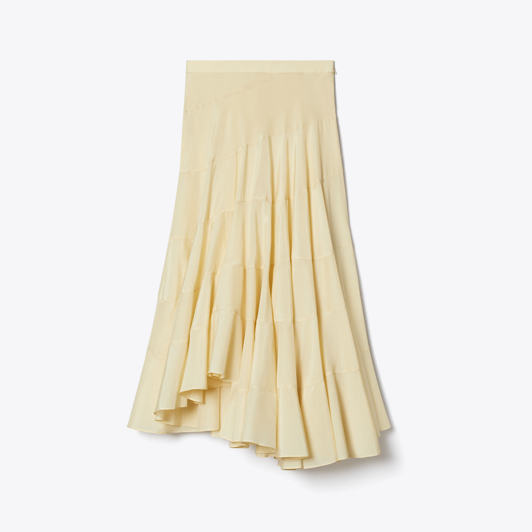 Tory Burch Flared Cotton Silk Skirt | Tory Burch (US)