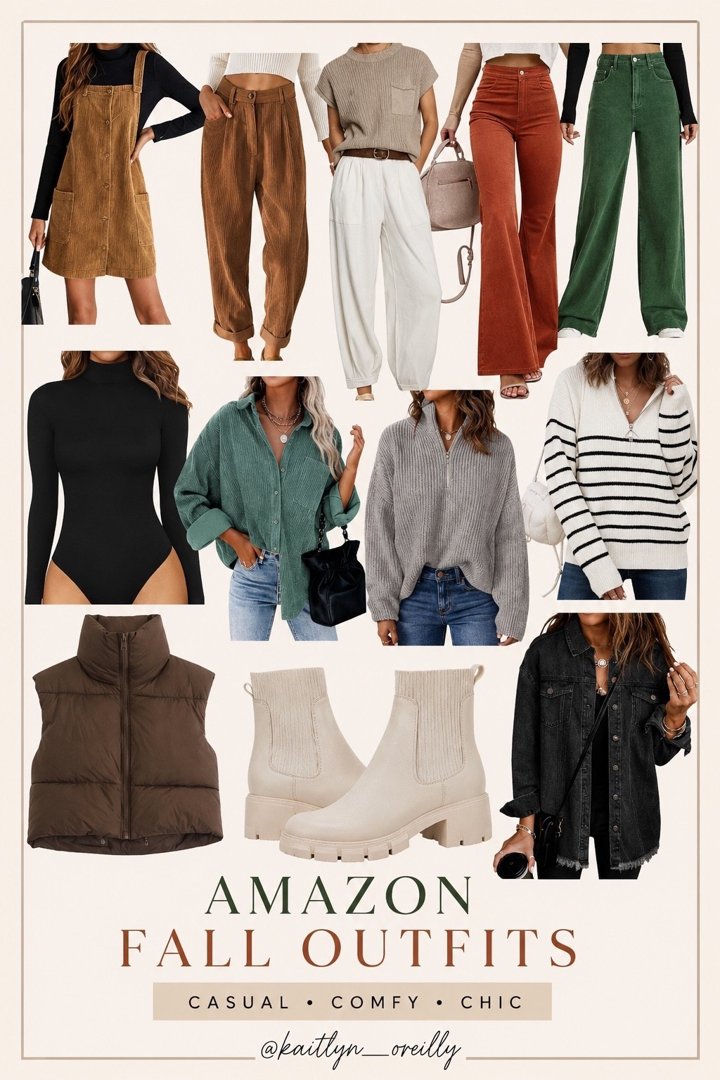 Amazon Fall Outfit Ideas You’ll Wear on Repeat 🤎

Fall is almost here, and I rounded up some of my favorite Amazon fashion finds that look elevated without the designer price tag. From cozy sweaters and wide-leg pants to chic Chelsea boots, puffer vests, and everyday basics, these are the pieces you’ll reach for all season long.

Whether you’re refreshing your fall wardrobe, looking for affordable Amazon outfits, or planning cozy autumn looks, these staples make mixing and matching effortless.
#amazonfashion #amazonfinds #amazonstyle #fallfashion #falloutfits #autumnstyle #cozyfashion #capsulewardrobe #amazonmusthaves #affordablefashion #ltkcreator #ltkstyle #ltkfashion #momstyle #casualstyle #neutralstyle #everydaystyle #fallwardrobe #fashioninspo #outfitinspiration #amazonoutfits #fallcapsule #trendystyle #ootd #amazonfavorites

#LTKootd #LTKmomlife #LTKSaleAlert
